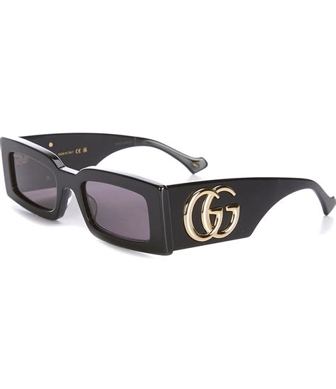 oversized square sunglasses gucci|gucci generation 53mm rectangular sunglasses.